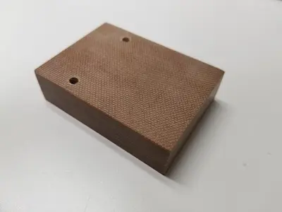 Pistorius 2.75" x 2" x .75" Phenolic Fence Block with 2 tapped holes, includes Mounting Hardware
