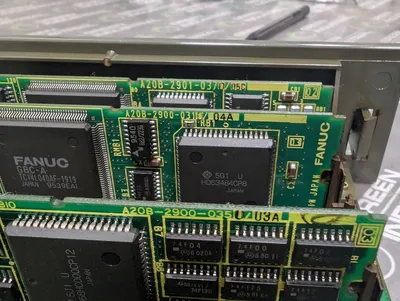 FANUC A16B-2200-0917/06B OPT1 Spindle Drive Graphic Board w Daughter Boards Used