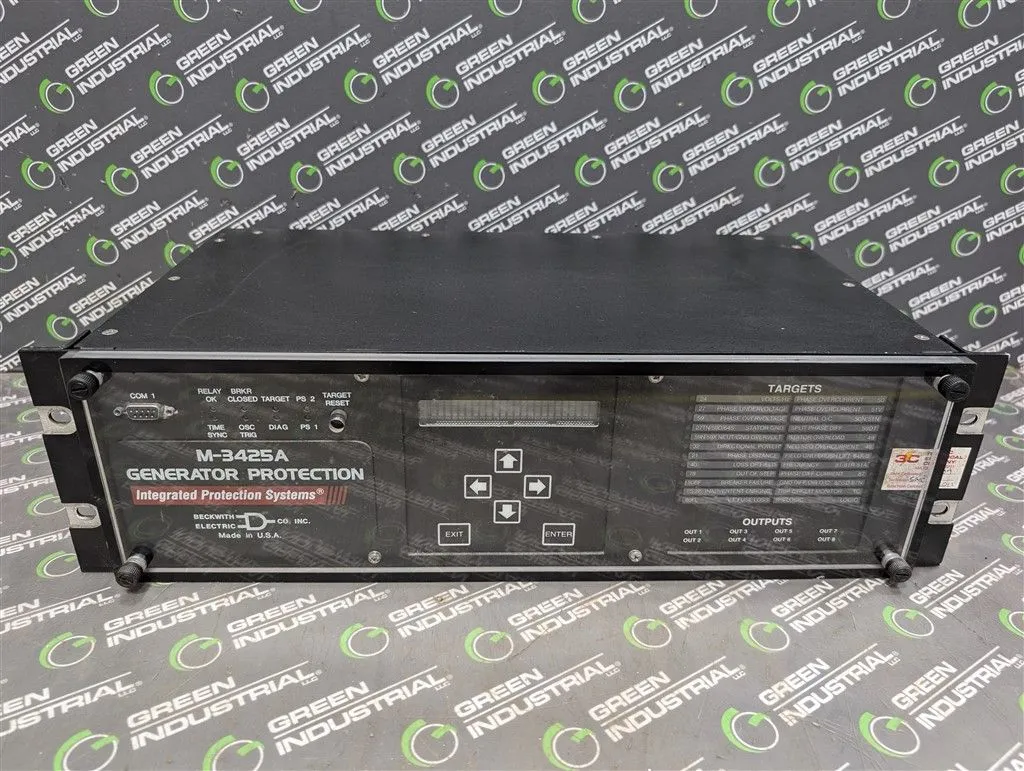 Beckwith Electric M-3425A-A3DE Integrated Generator Protection Module Used