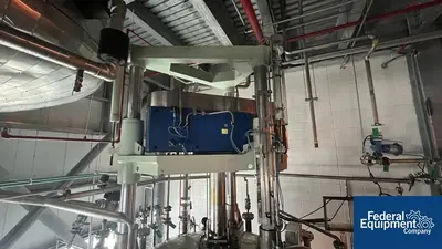 USED 3V Cogeim 10 Sq Meter 3V Tech Nutsche Filter, 304 S/S, 50#