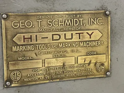 USED GE SCHMIDT 365 HI DUTY