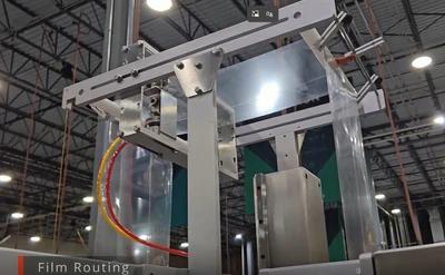 Used AXON, PROMACH EZ300 SHRINK SLEEVER WITH EZ-36-BR HEAT SHRINK TUNNEL Sleeve Wrappers Washington US | The Equipment Butler #1276970