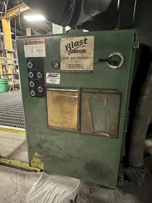 36" X 72" GOFF MODEL #3672D SPINNER HANGER SHOT BLAST CLEANING SYSTEM