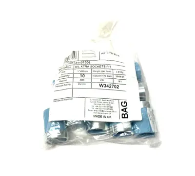 NEW DURAPIPE AIR-LINE XTRA REINFORCED SOCKET FITTING 1/2" X 20MM