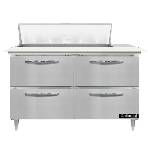 Continental D48N10C-D 48" Designer Line Sandwich/salad Prep Table W/ Refrigerated Base, 115v