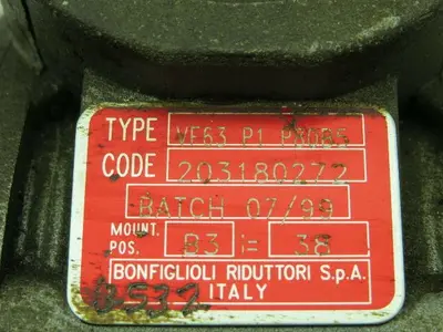 Bonfiglioli Riduttori VF63 P1 P80B5 Gear Reducer 36:1 Ratio