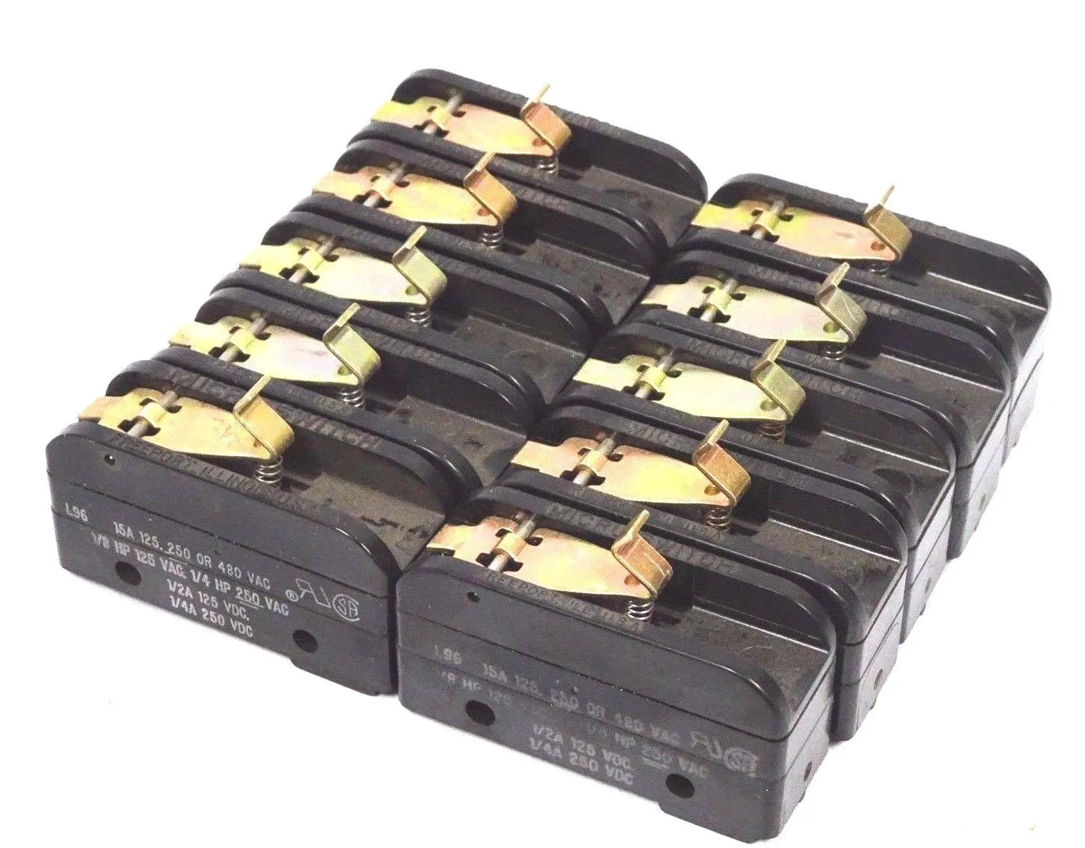 LOT OF 10 NEW MICRO SWITCH BZ-2RW839 LIMIT SWITCH