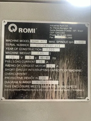 2000 ROMI M17 Lathes CNC | Asset Exchange Corporation (2)
