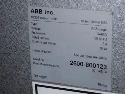 USED 2016 ABB IRB 2600