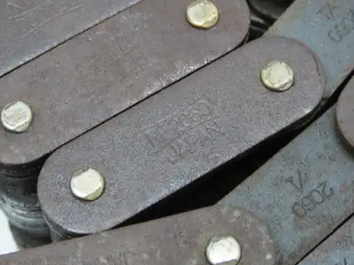 RF2060-2 Double Strand Roller Chain 1-1/2" Double Pitch 10' Length Lot of 2
