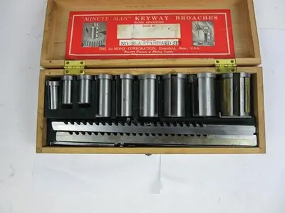 Minuteman Keyway Broaches Set No 10 Standard Set