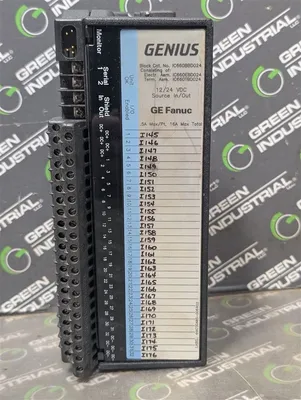 GE Fanuc IC660TBD024K Genius 12/24VDC Source Input / Output Module Used
