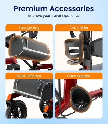 Vocic Z57 Outdoor Rollator Walker