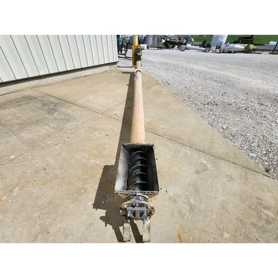 Used Mild Steel 6" Dia. X 18'-6"L Tubular Screw Conveyor
