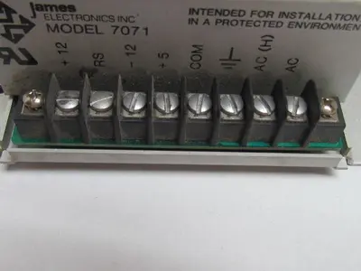 James Electronics 7071 355397 Power Supply  110 VAC