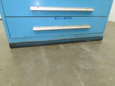 Nu-Era Modular Tool Storage Cabinet 10 Drawer 45x28x61" Stanley Vidmar Blue