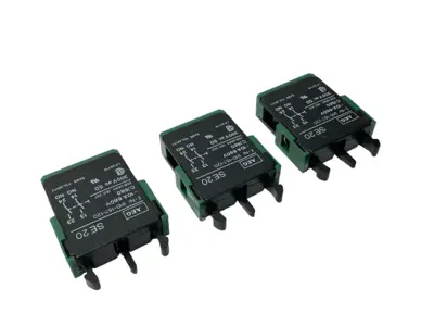 USED AEG CONTACT BLOCK 10A 660V LOT OF 3