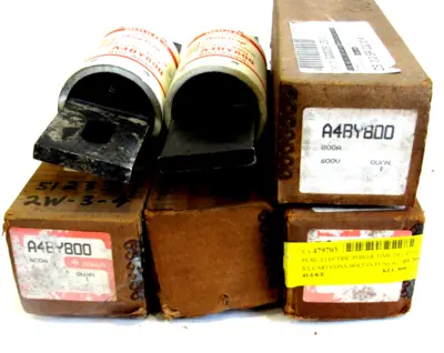NEW LOT OF 6 GOULD SHAWMUT A4BY800 TIME DELAY FUSE 800AMP 600VAC