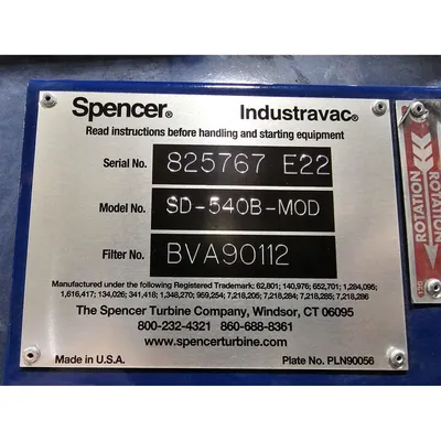 USED SPENCER SD-540B-MOD