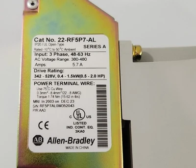 USED Allen-Bradley 22A-D1P4N104