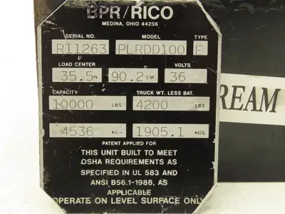 BPR Rico PLR-DD-100 Joystick Hand Controller Off Platform Truck
