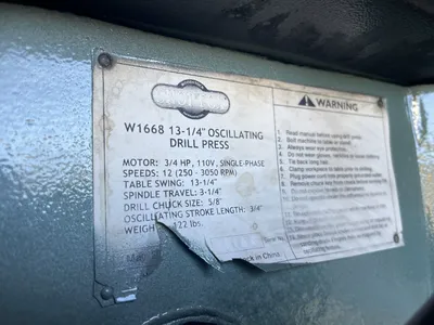 SHOP FOX W1668 DRILLS, HEAVY DUTY & SENSITIVE, VERTICAL, SINGLE SPINDLE | Wheeler Machinery Sales (4)