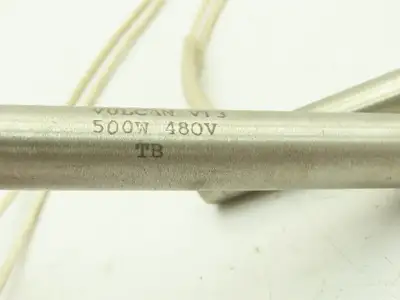 Vulcan V13  5/8" Cartridge Heater 500W 480V 90° 32" Leads  Lot of 2