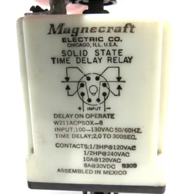 USED MAGNECRAFT W211ACPSOX-8 RELAY W211ACPSOX8