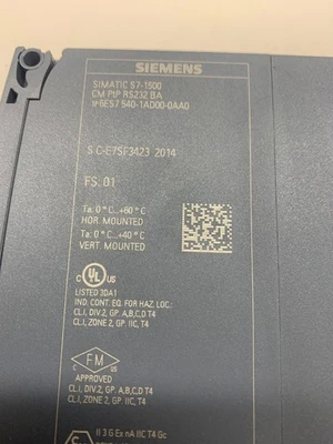SIEMENS 6ES7 540-1AD00-0AA0 Simatic S7-1500 Kommunikation Modul Garantie