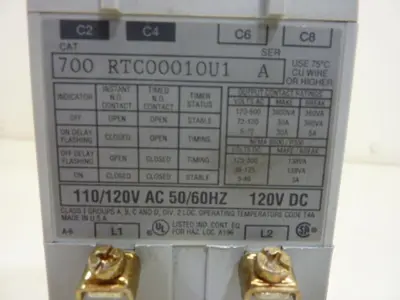 USED ALLEN BRADLEY 700-RTC00010U1 SER A