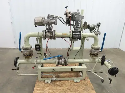 3" Flanged Pipe, Valve Control Station, Process Piping Bypass Valve