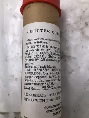 Coulter 6102032 Aperture Orifice Tube 70µ NIB Beckman Coulter (LOT OF 6)