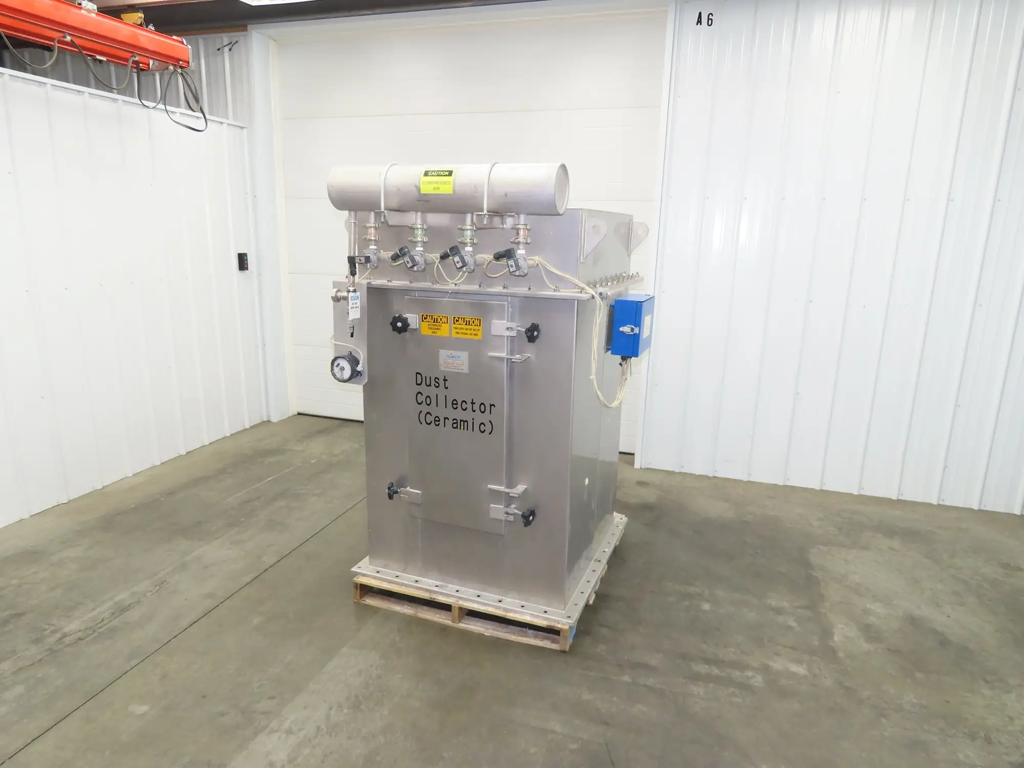 Fuji NMT-16 Fujiclon Dust Collector Baghouse NM 16 Filters Stainless 36x36x63"
