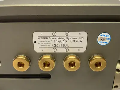 Used WEBER SCREWDRIVING SYSTEMS SEV VACUUM FIXTURED SCREWDRIVING SYSTEM ASSEMBLY 1114046 Miscellaneous MRO | Maverick Industrial Sales #1121675