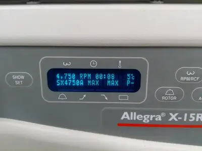 Beckman Allegra X-15R Refrigerated Benchtop Centrifuge w/Rotor & Buckets