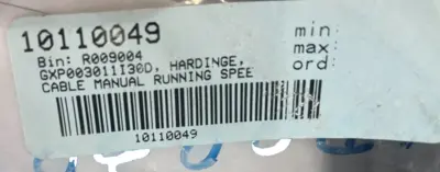 NEW HARDINGE 1601619 POWER CABLE GX P003011I30D