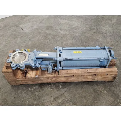 Used 4" DeZurik Pneumatic Knife Gate Valve - Figure 800