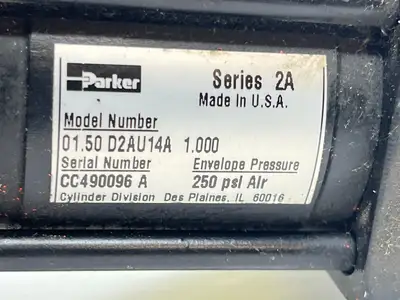 01.50 D2AU14A 1.000 | Parker  Pneumatic Cylinder Series 2A 250 PSI - Used
