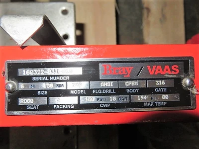 6"-150 Vaas Knife Gate Valve Hand Wheel Operated