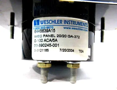 NEW WESCHLER 644B639A15 PANEL METER