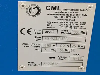 USED ERCOLINA EB76CNCV7S
