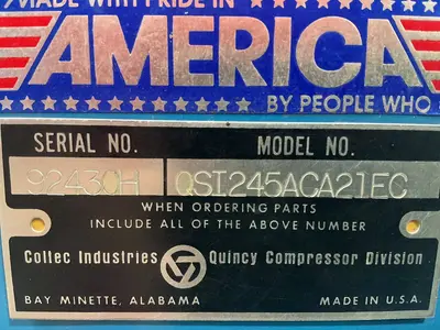 Used QUINCY COMPRESSOR QSI245ACA21EC Miscellaneous MRO Ohio US | HGR 24 #1453584