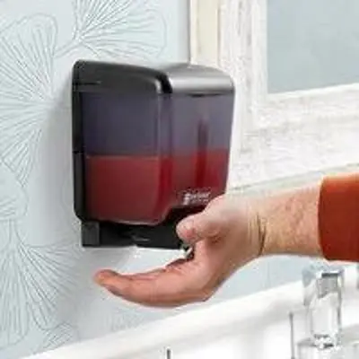 San Jamar SF30TBK 30 oz. Bulk Foaming Soap Dispenser - Black Pearl