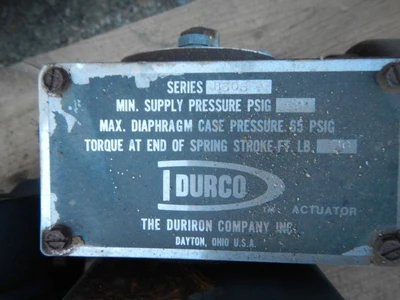 Durco 1" 150 Rating, 316 Stainless Flanged Control Valve