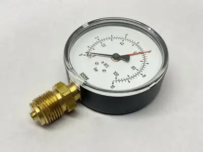 USED WIKA PRESSURE GAUGE 10 BAR 111.10.80