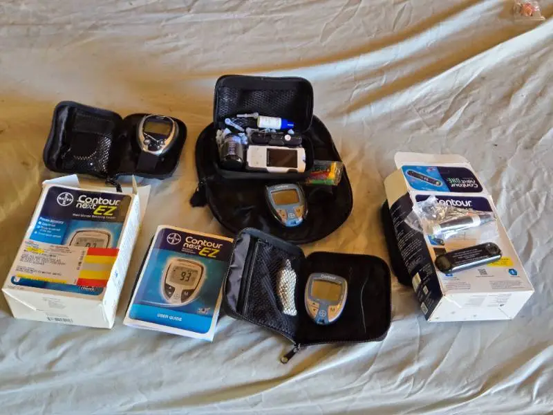 Contour Next EZ Blood Glucose Monitoring Systems and Accessories Lot - All Unested