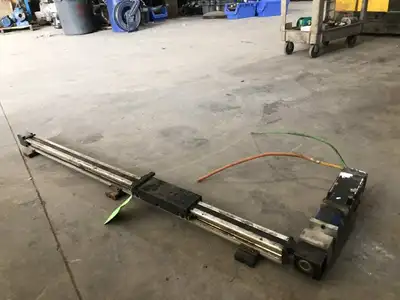 Linear Slide Actuator 48″ X 2″ X 2″ Carriage 40.5″ Travel , 8″ X 3″ Guide