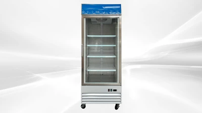 171-0365 31" Single Glass Door Self Contained Freezer