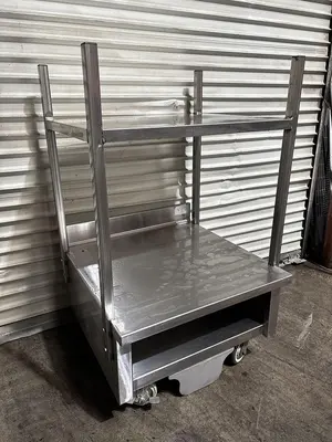 Pro Stainless "Heavy Duty" Double Oven Stand with Casters