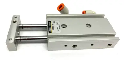 CXSM10-25 | SMC  Dual Rod Guided Pneumatic Cylinder 10mm Bore 25mm Stroke - Used